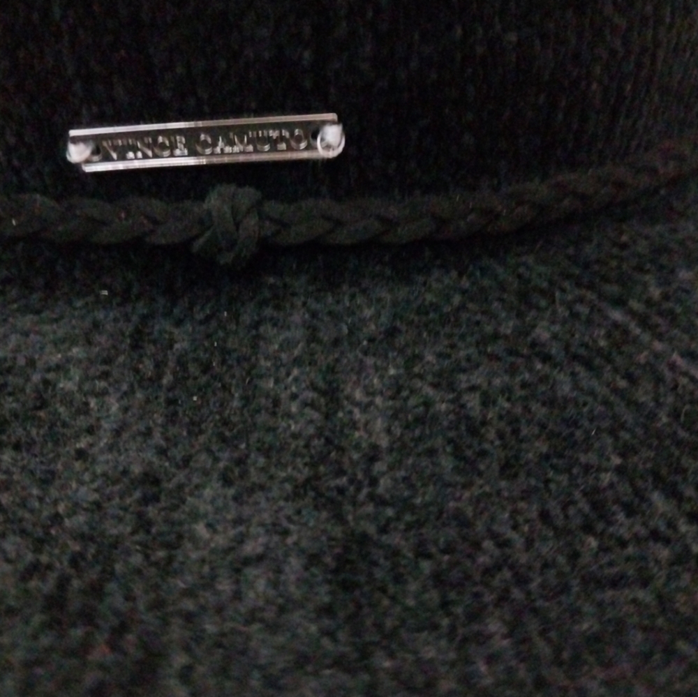 Vince Camuto Panama Hat NWT Adjustable Black Fedora Boho - Picture 2 of 4